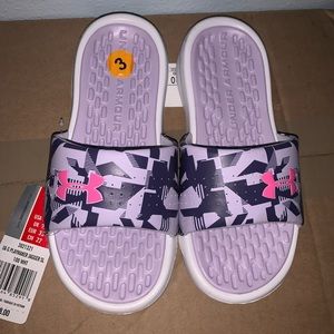Hurley Puple Slides Youth Size 3